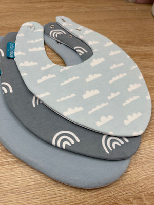 Clouds Bundle of 3 Bibs