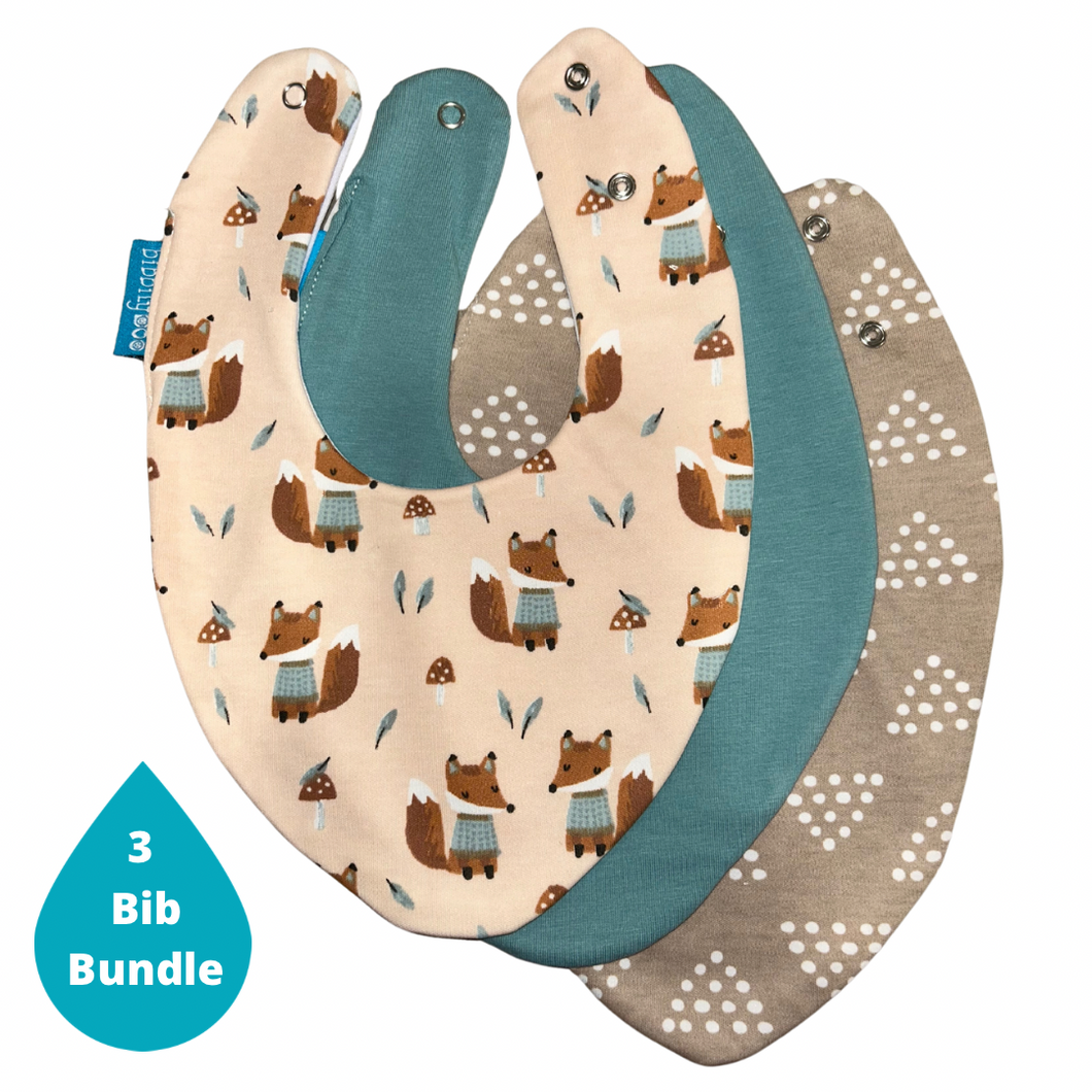 Fox Bundle of 3 Bibs