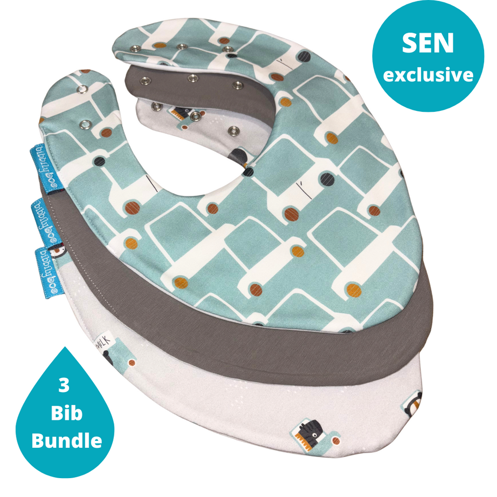 Cars Bundle of 3 SEN Bibs