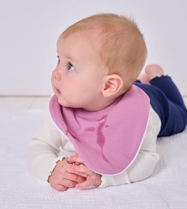 Plain Pink Bundle of 3 Bibs