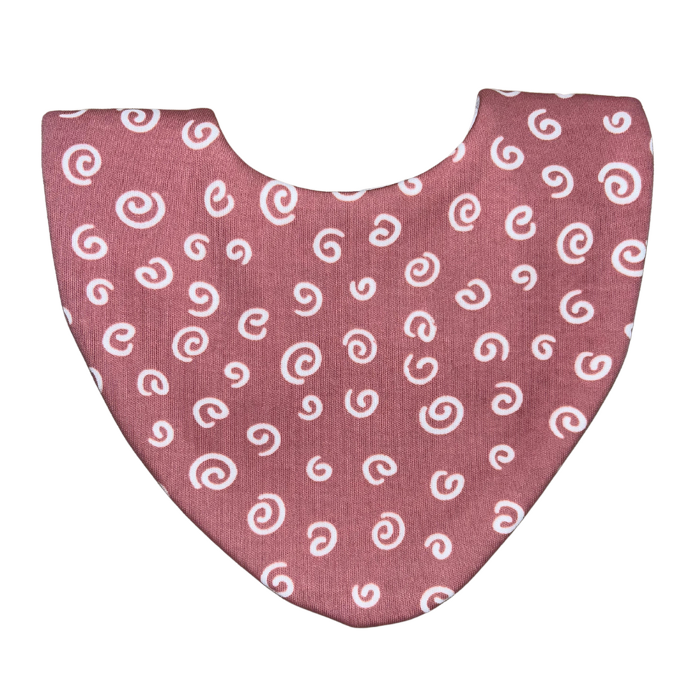 Pink Swirls Bib