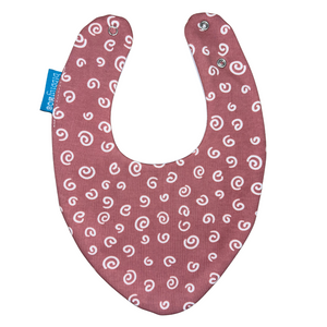 Pink Swirls Bundle of 3 Waterproof Dribble Bibs