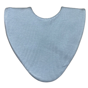 Plain Blue Bundle of 3 Bibs