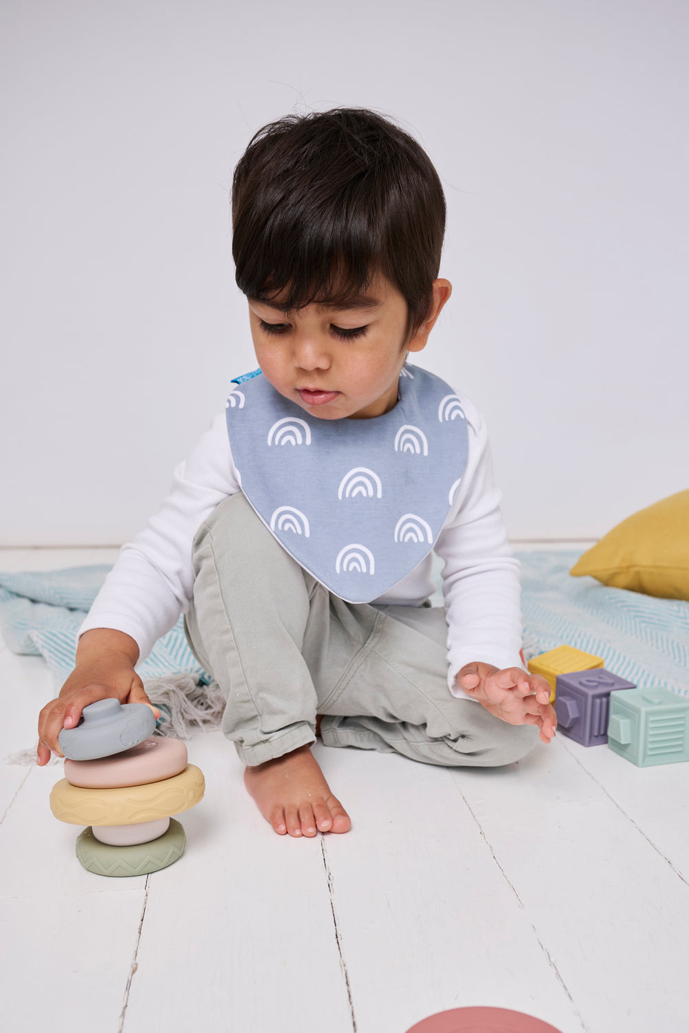 Blue Rainbow Bib