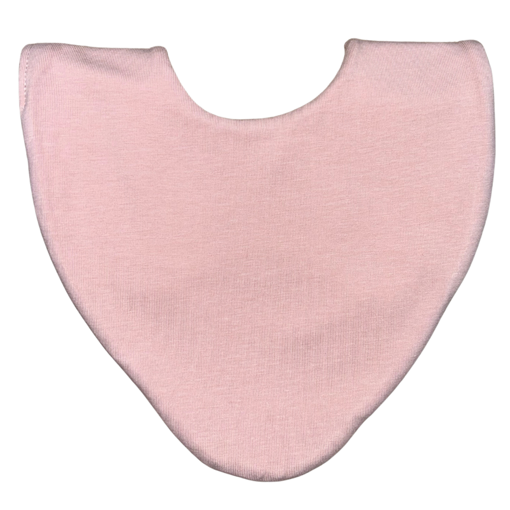 Plain Blush Bib