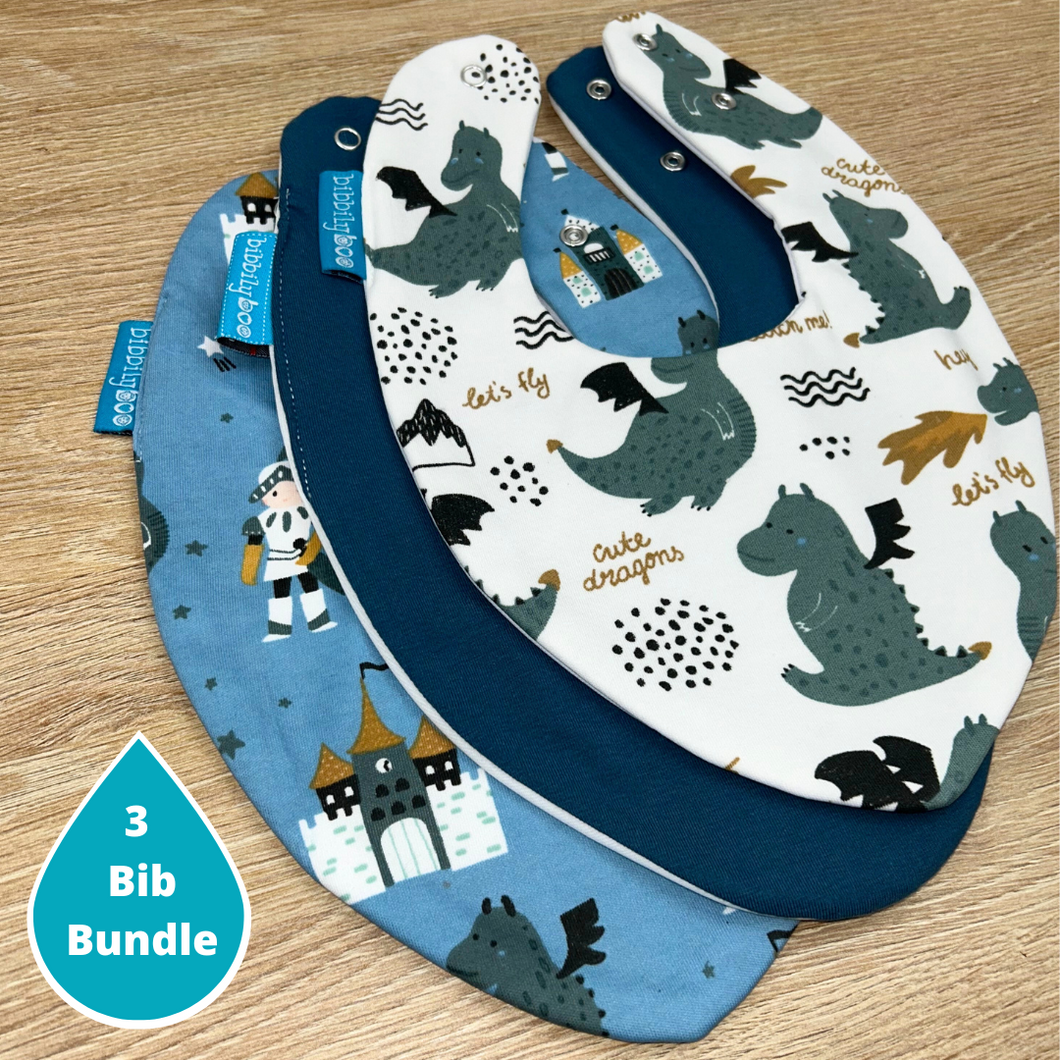 Dragon Bundle of 3 Bibs