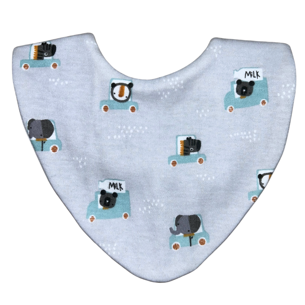 Tiny Animal Drivers Bib