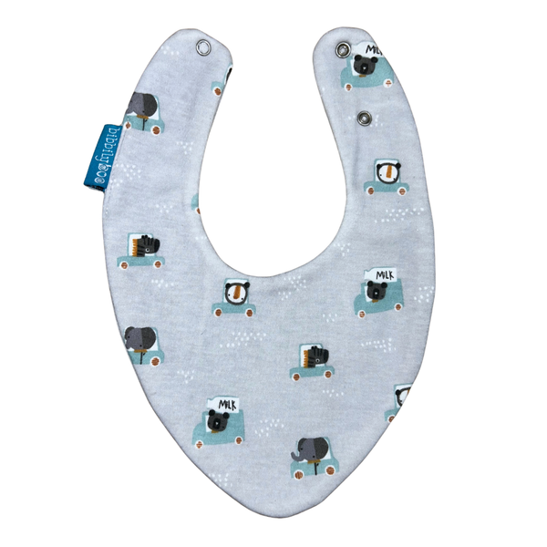 Tiny Animal Drivers Bib