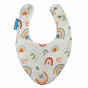 Bright Rainbows Waterproof Dribble Bib