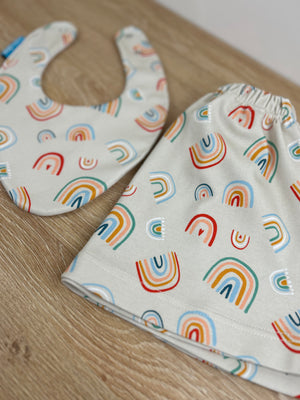 Bright Rainbows Bib